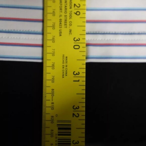 Peter Millar Sumer Comfort Golf Polo Shirt Mens L White/Blue Stripe Embroidery - Picture 9 of 10